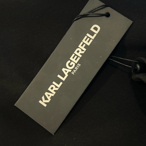 Karl Lagerfeld NWT Black and White Dress Lined Size 10 Colorblock - Picture 5 of 8